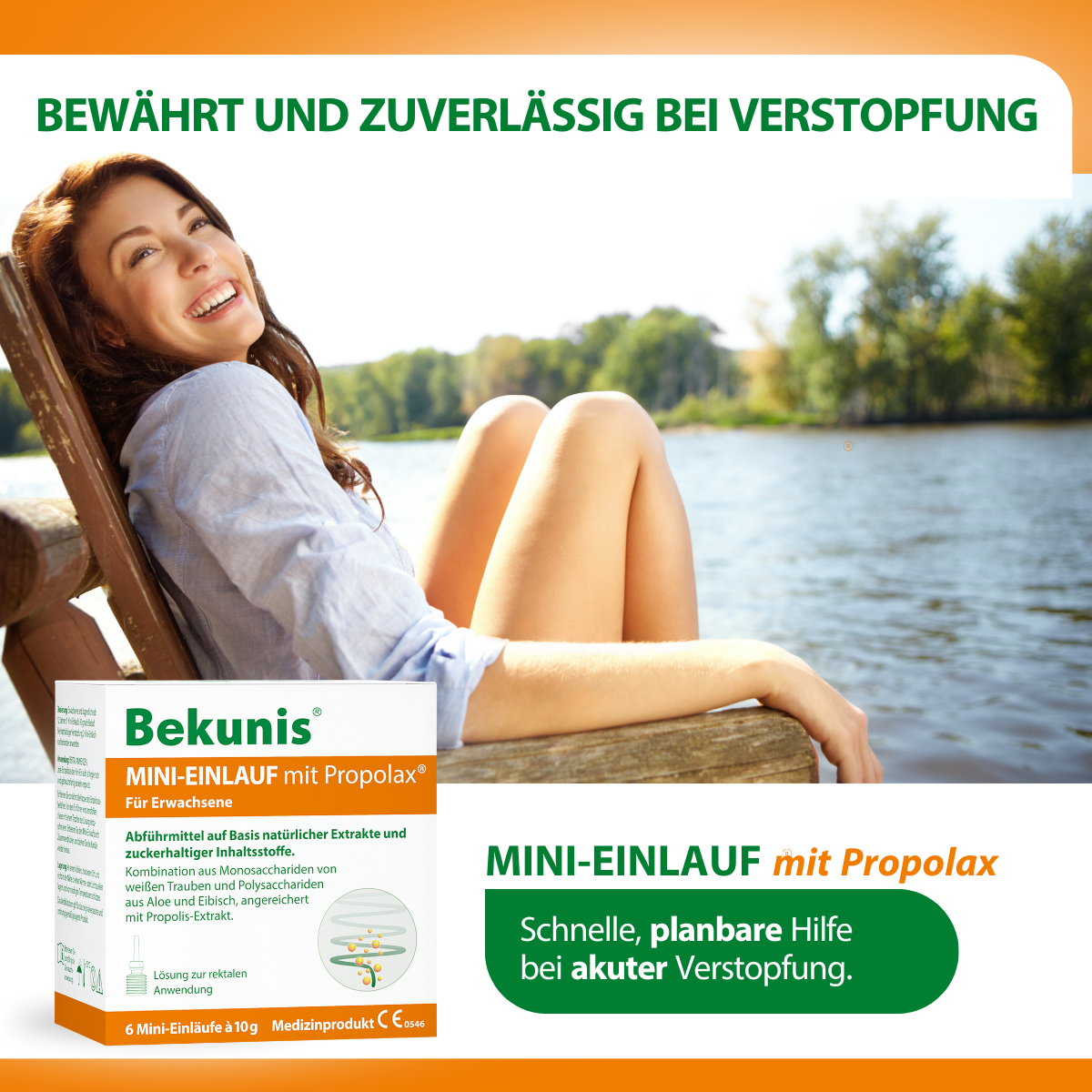 Bekunis Mini-Einlauf mit Propolax, 6 Stück