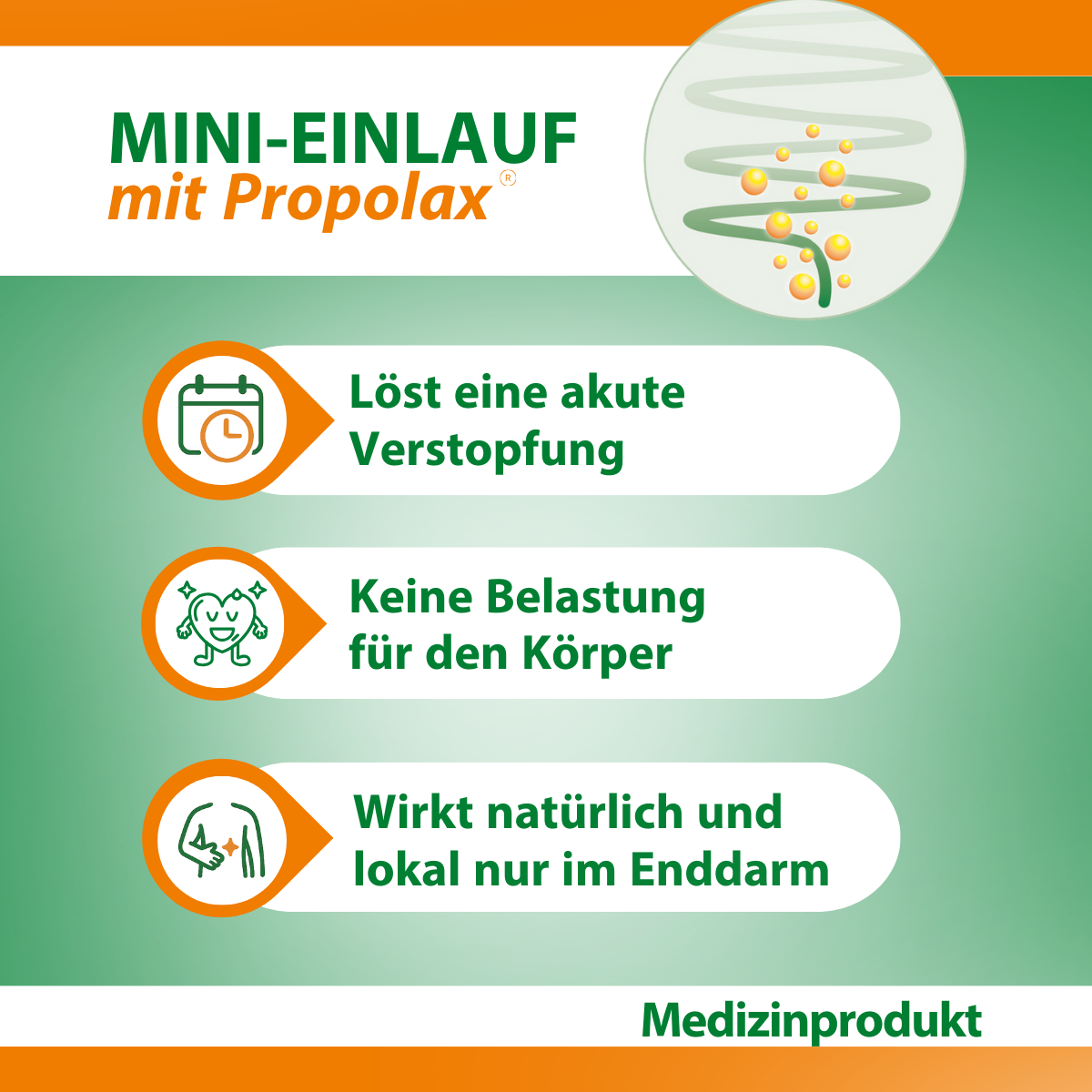 Bekunis Mini-Einlauf mit Propolax, 6 Stück