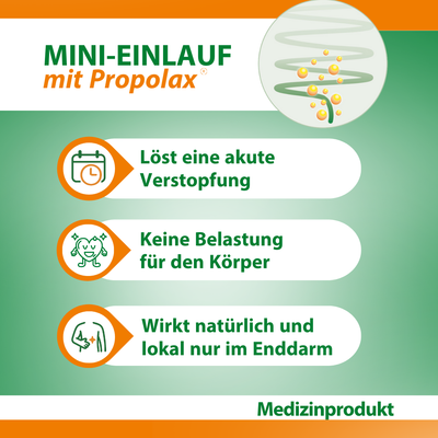 Bekunis Mini-Einlauf mit Propolax, 6 Stück