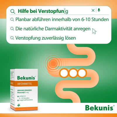 Bekunis Dragees Bisacodyl 5 mg, 100 Stück