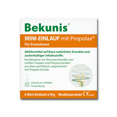Bekunis Mini-Einlauf mit Propolax, 6 Stück