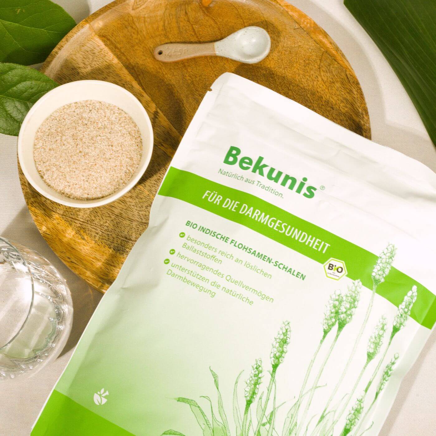 Bekunis Bio Indische Flohsamen-Schalen 500 g